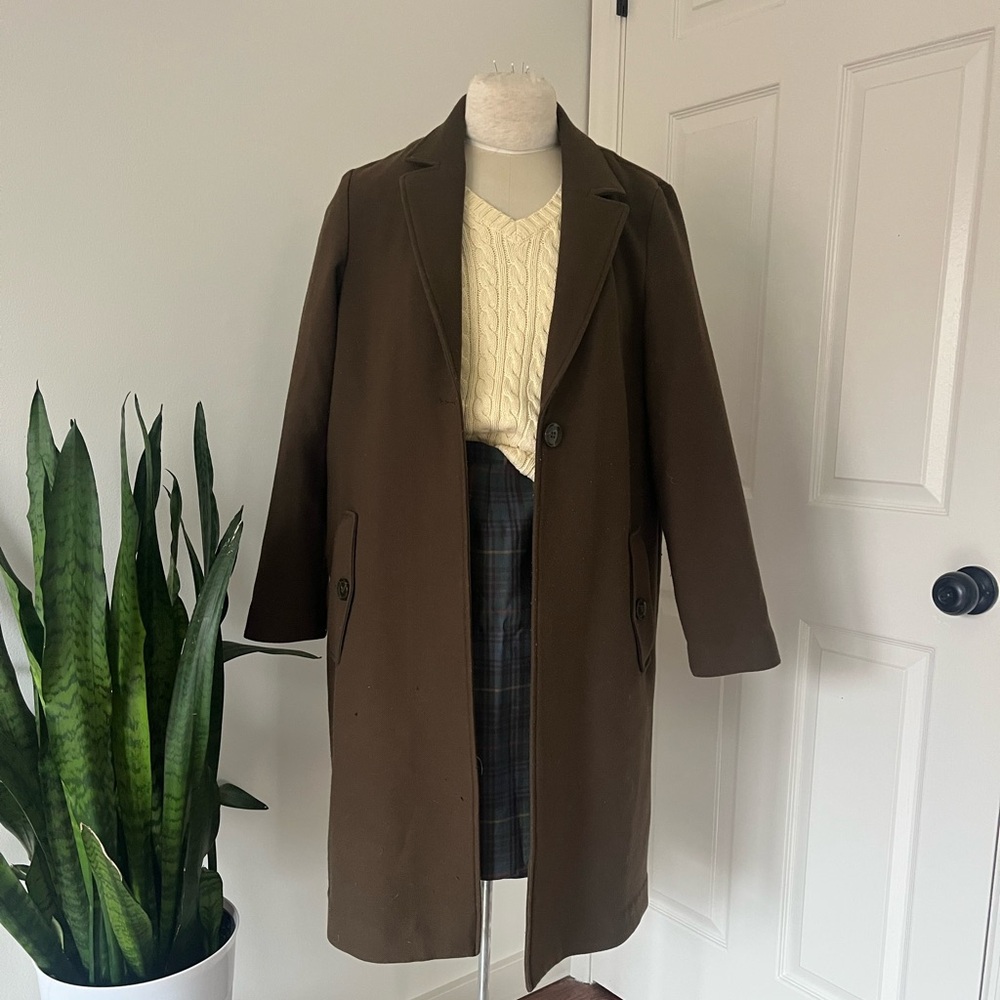 H&M Olive Top Coat